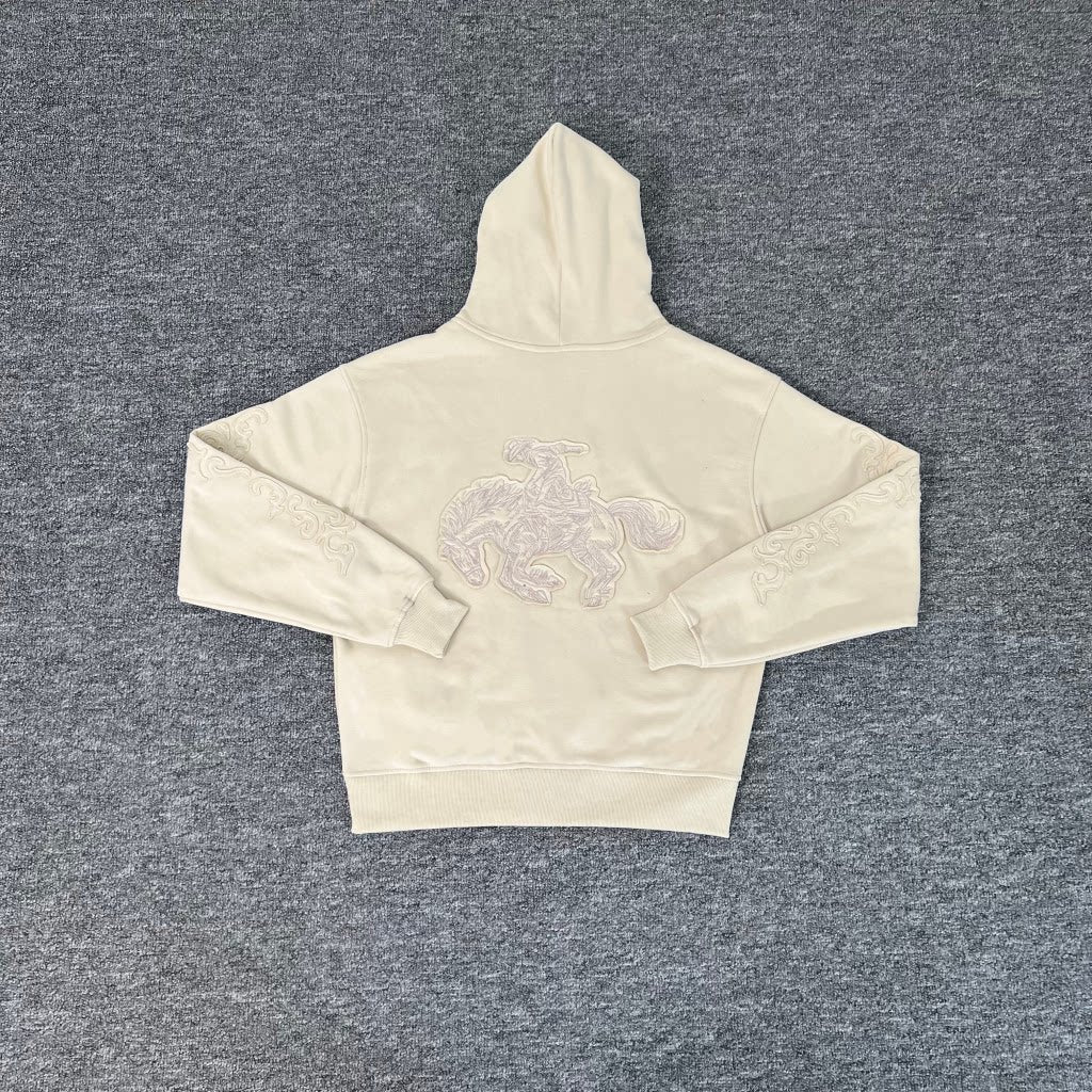 Derschutze Rodeo Cowboy Embroidery Hoodie