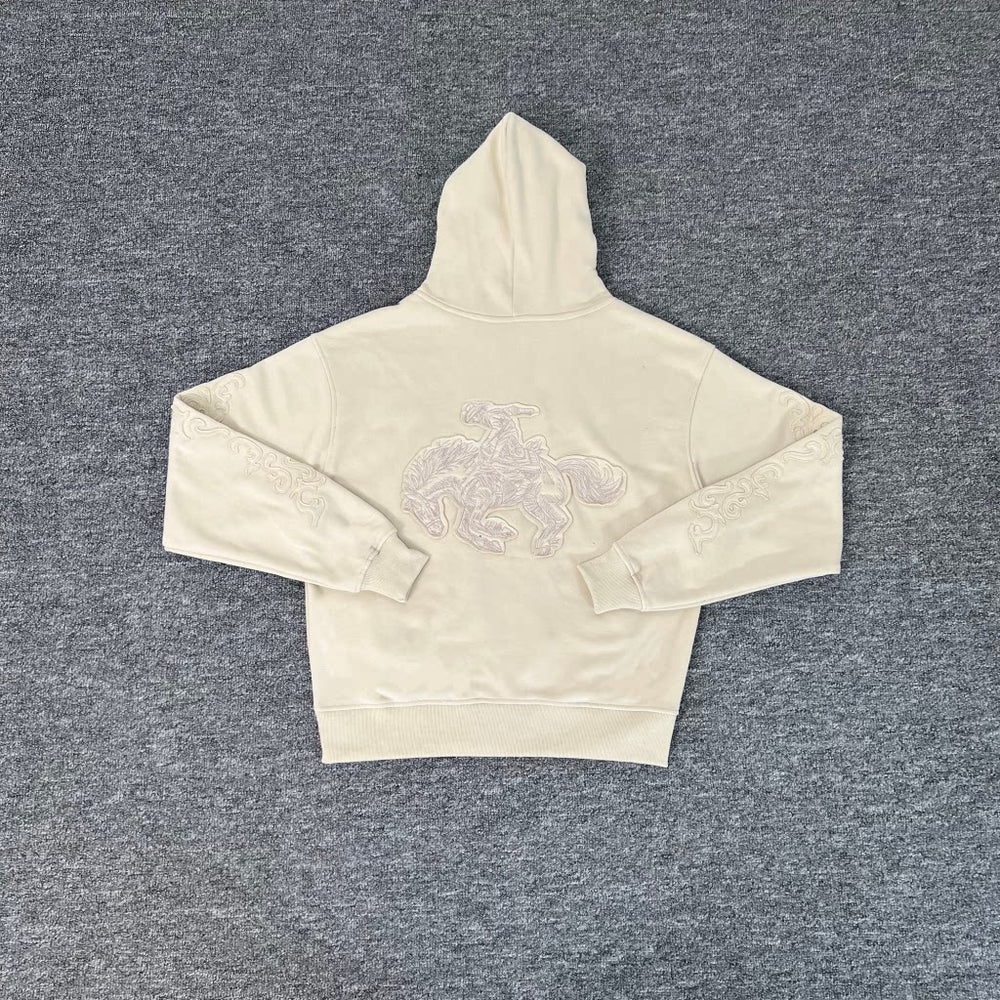 Derschutze Rodeo Cowboy Embroidery Hoodie