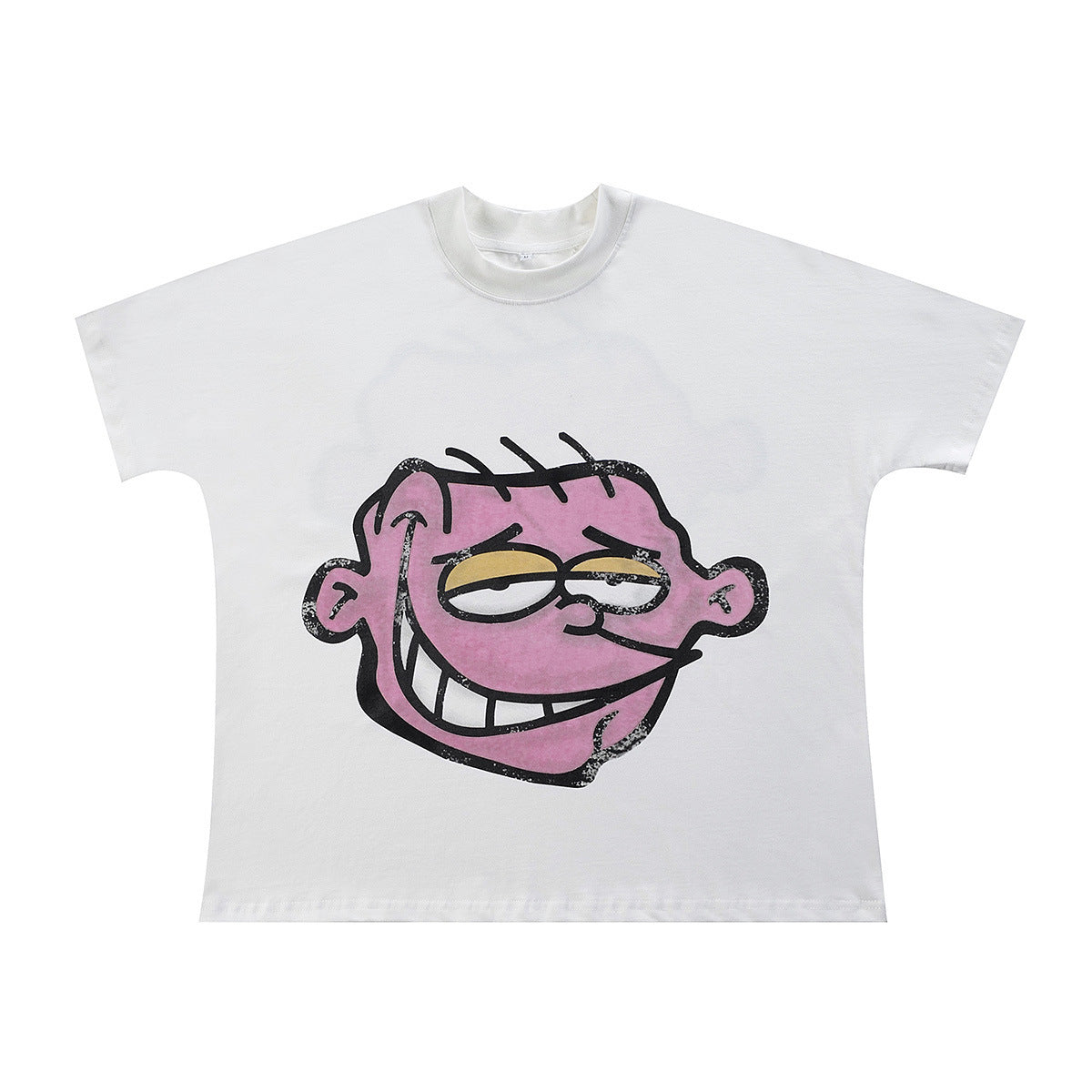 Billionaire Studios Cartoon Pink Haired Character T-Shirt - White