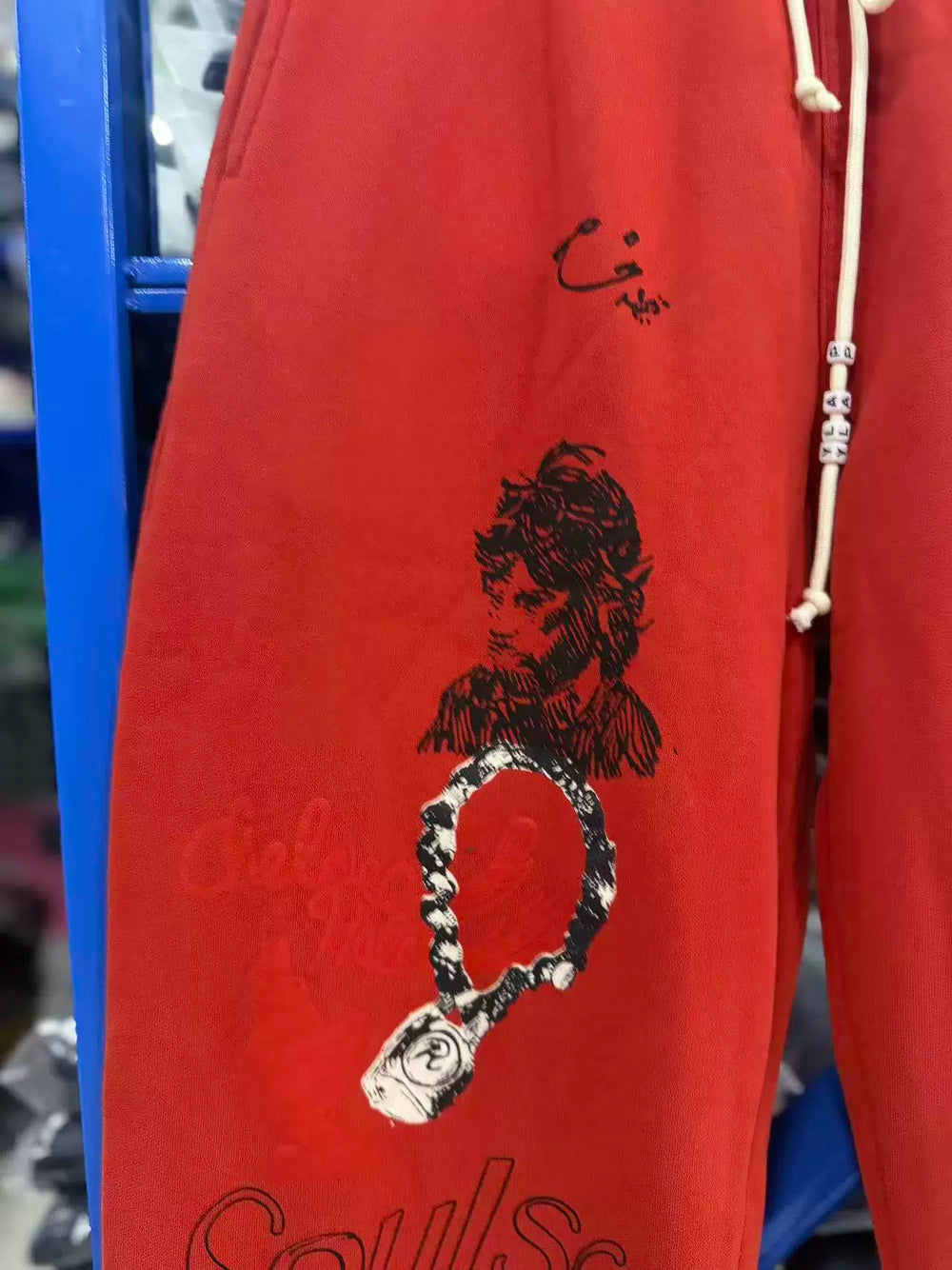 PALY Hollywood Vintage Multi-Graphic Sweatpants - Red