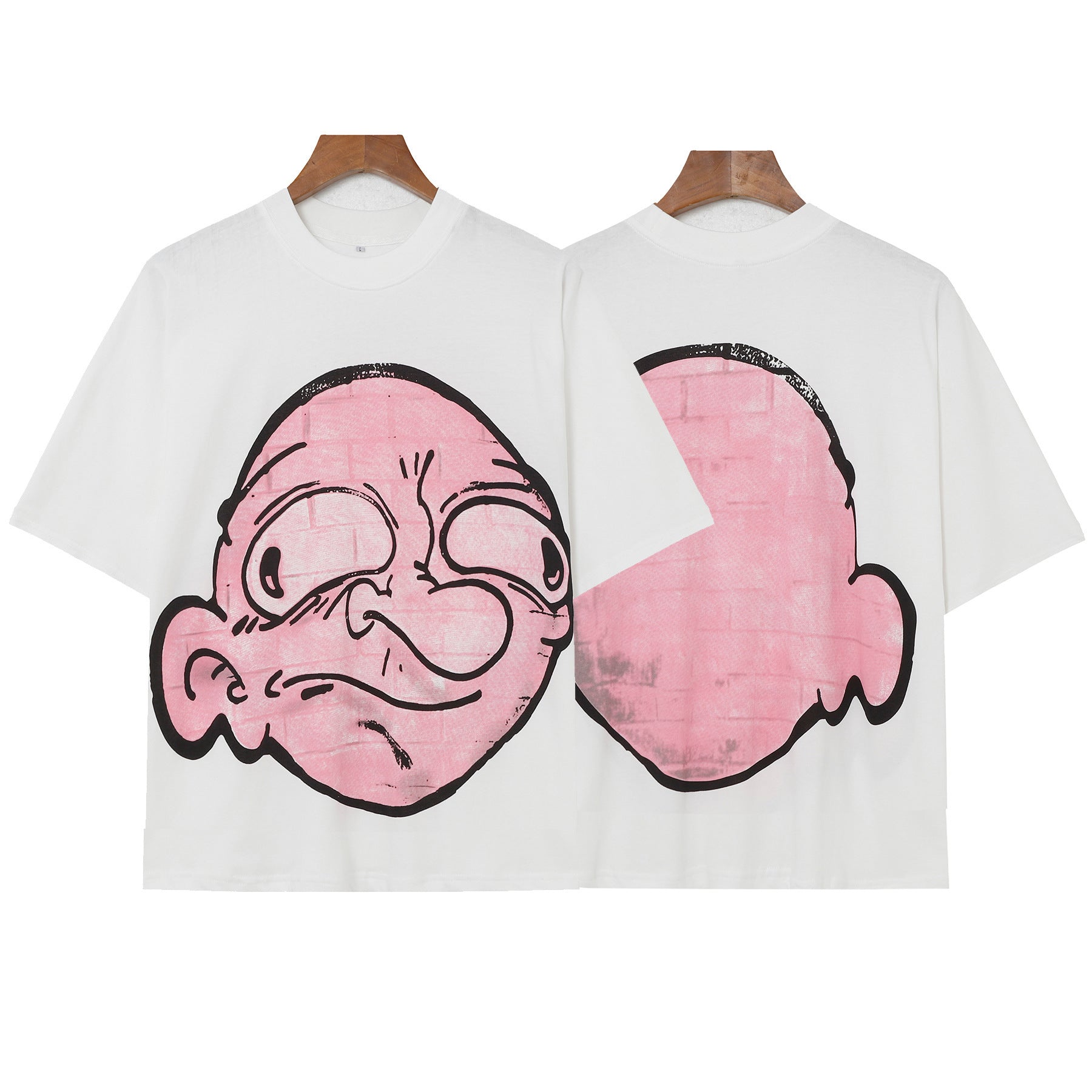 Billionaire Studios Pink Big-Nose Profile Character T-Shirt - White