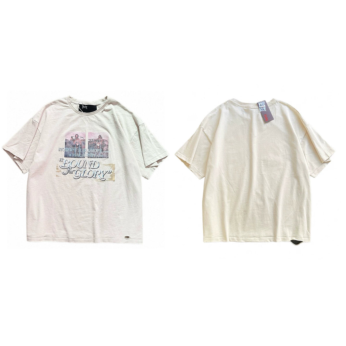 PALY Hollywood "Bound for Glory" Graphic T-Shirt - Cream