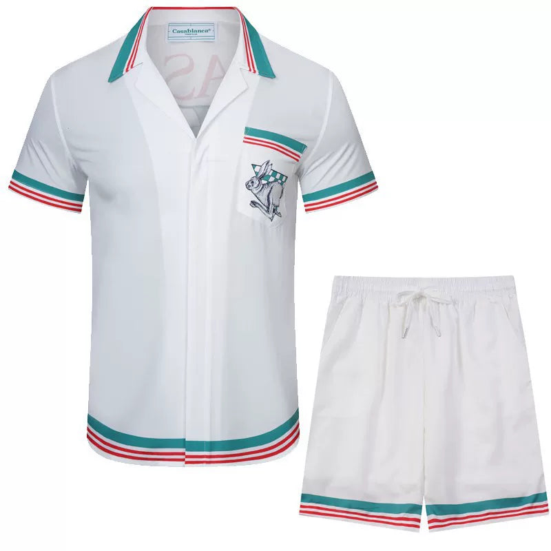 Casablanca White Resort Club Set - White / Green / Red