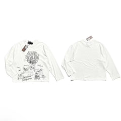 PALY Hollywood Doodle & Signature Long-Sleeve T-Shirt - White