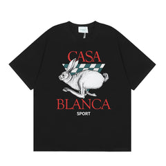 Casablanca Sport Running Rabbit T-Shirt - Black