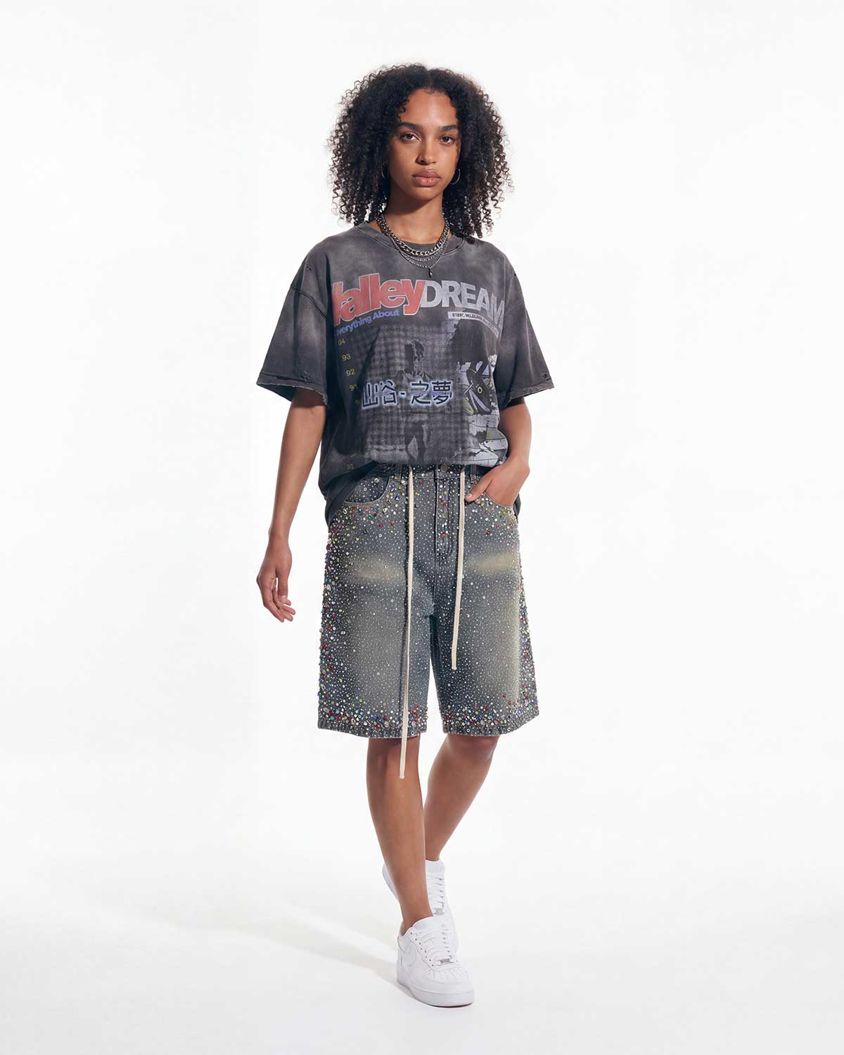 Vale Forever V2 Rainstorm Jorts Black
